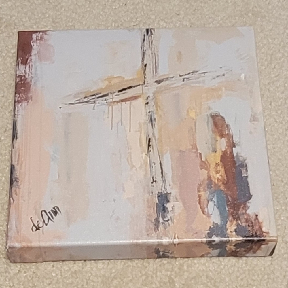 Deann Designs Art "Within" Cross Canvas Painting Nashville TN